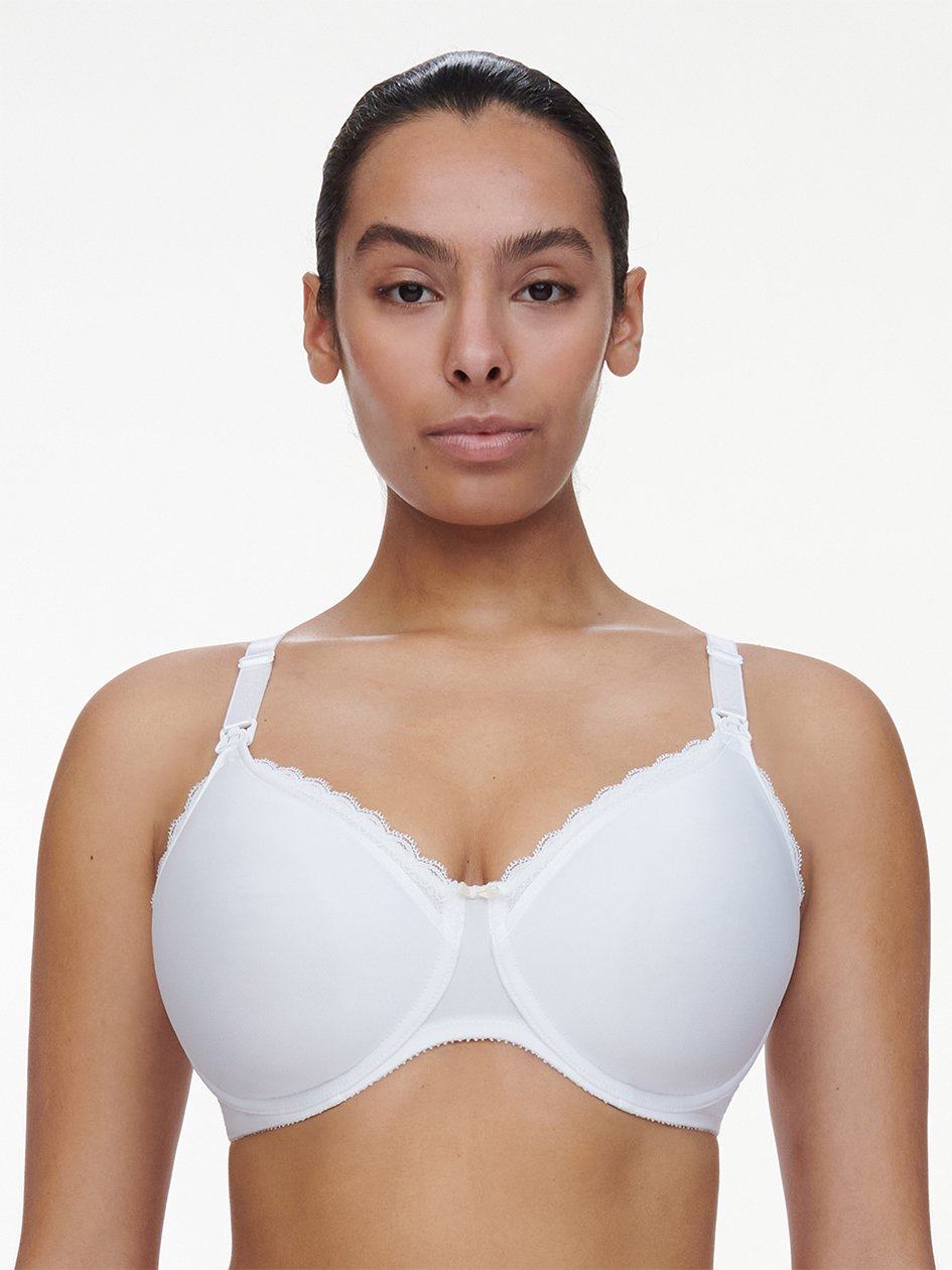 White Chantelle Merci Lightweight Nursing Women Bras | FIS7383VG