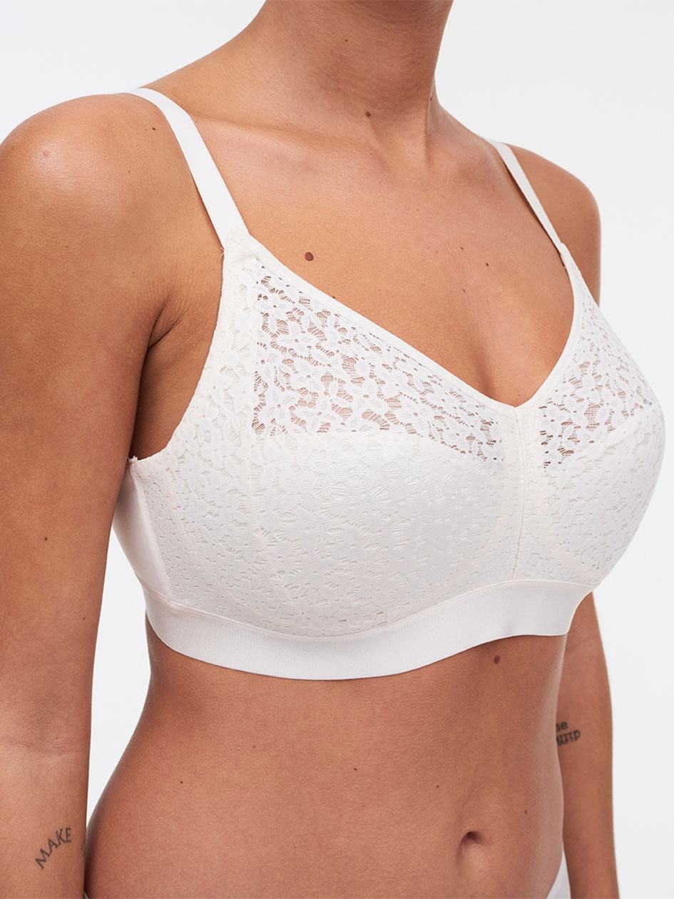 White Chantelle Norah Comfort Supportive Wirefree Women Bras | KBR8627AG