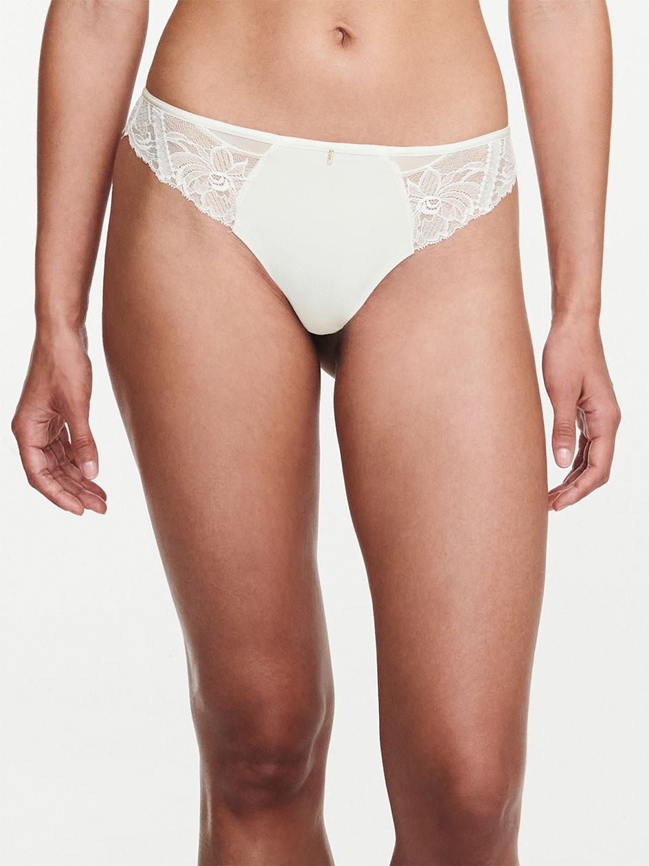 White Chantelle Orangerie Dream Women Thong Panty | CQL9214SI