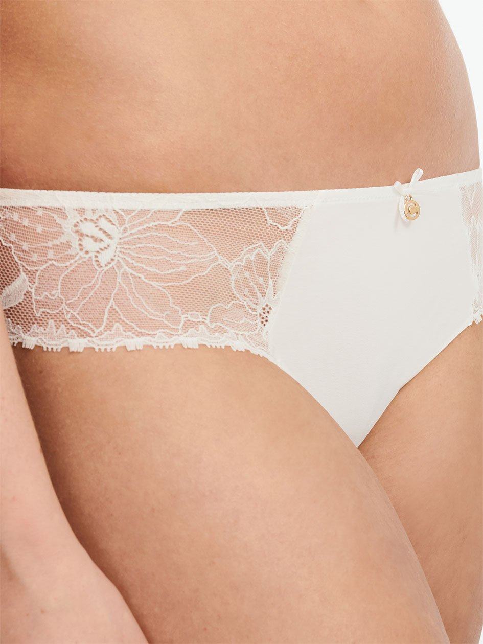 White Chantelle Orchids Women Briefs | RNC7121GL