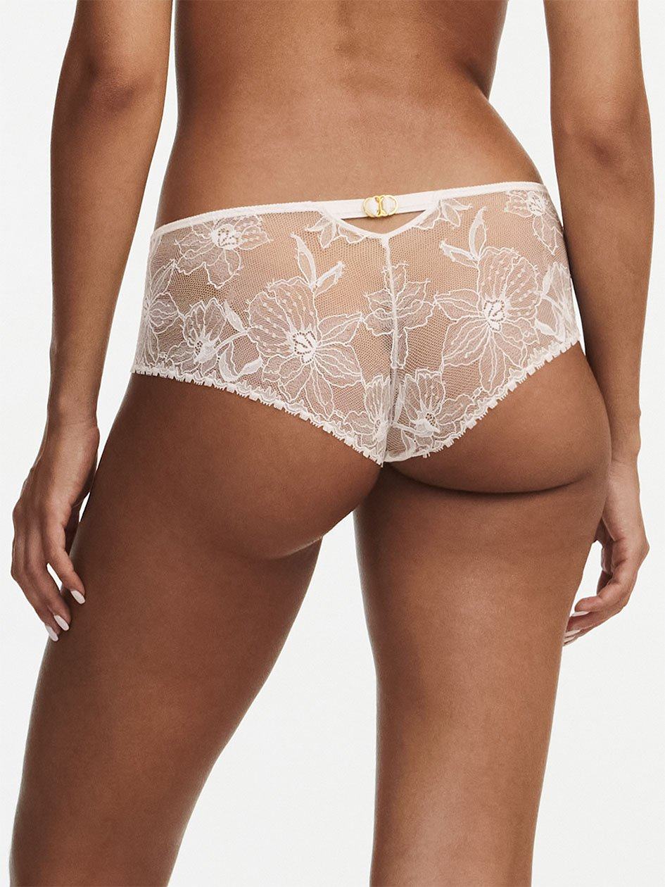 White Chantelle Orchids Women Hipster Panty | ODR3523LG