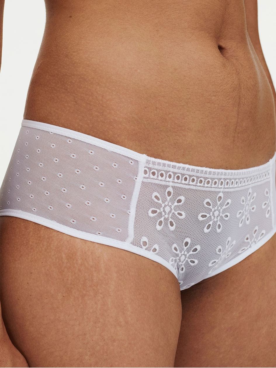 White Chantelle Pila Women Hipster Panty | MML1156ZN