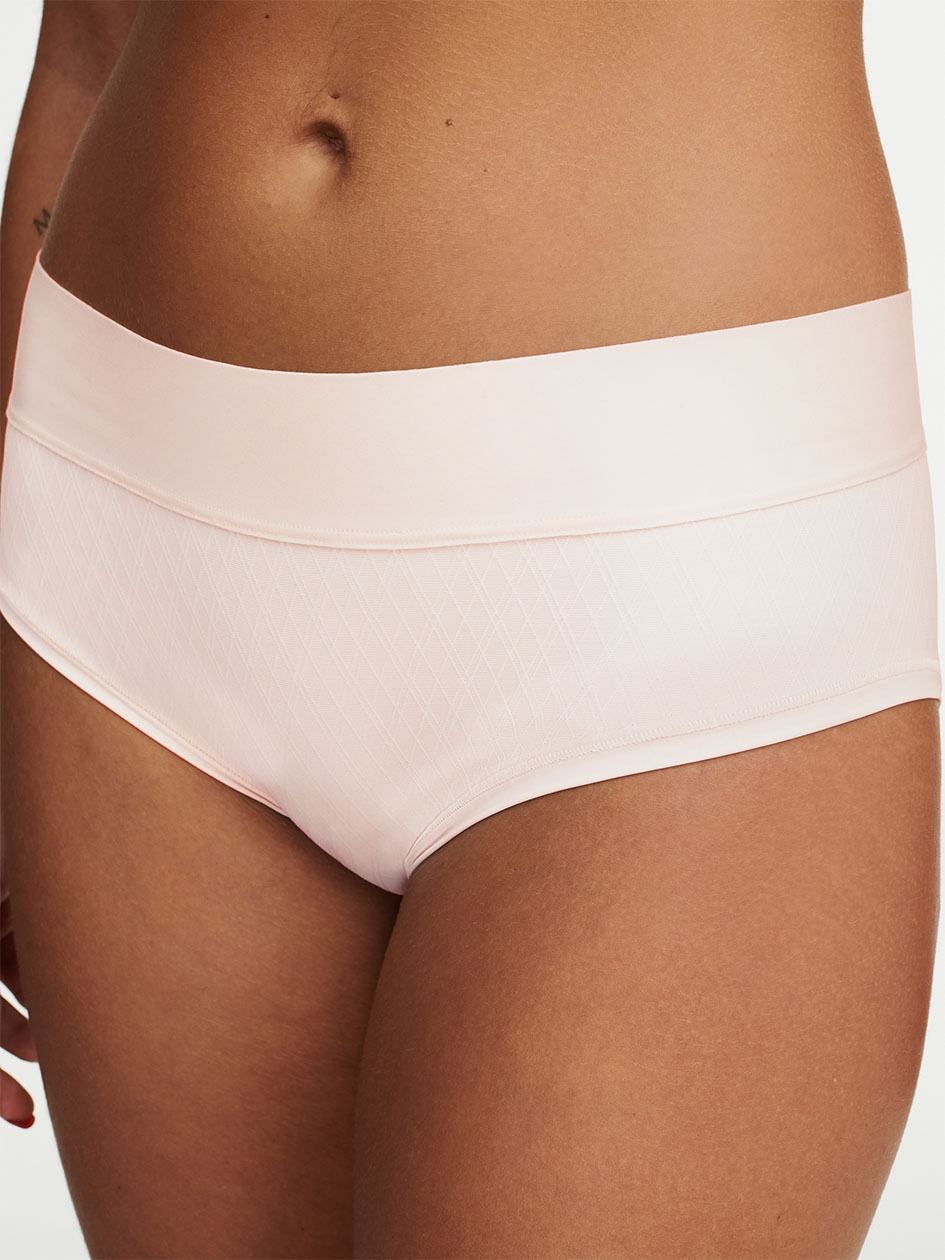 White Chantelle Smooth Lines Women Hipster Panty | PLN292ZN