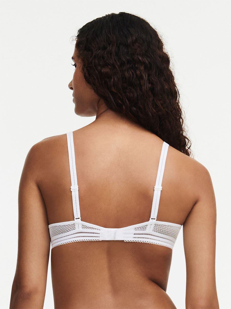 White Chantelle Sofie Lace Lightweight Plunge Women Bras | GWA1366FM