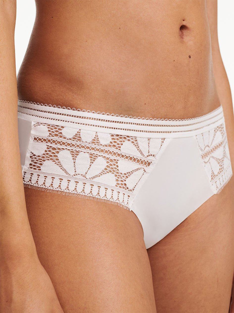 White Chantelle Sofie Lace Women Hipster Panty | JKL7545CN