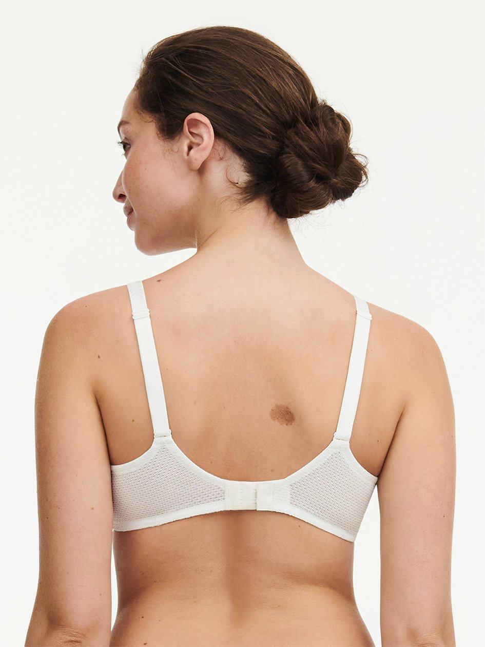 White Chocolate Chantelle Fleurs Demi Women Bras | FQN5955WM