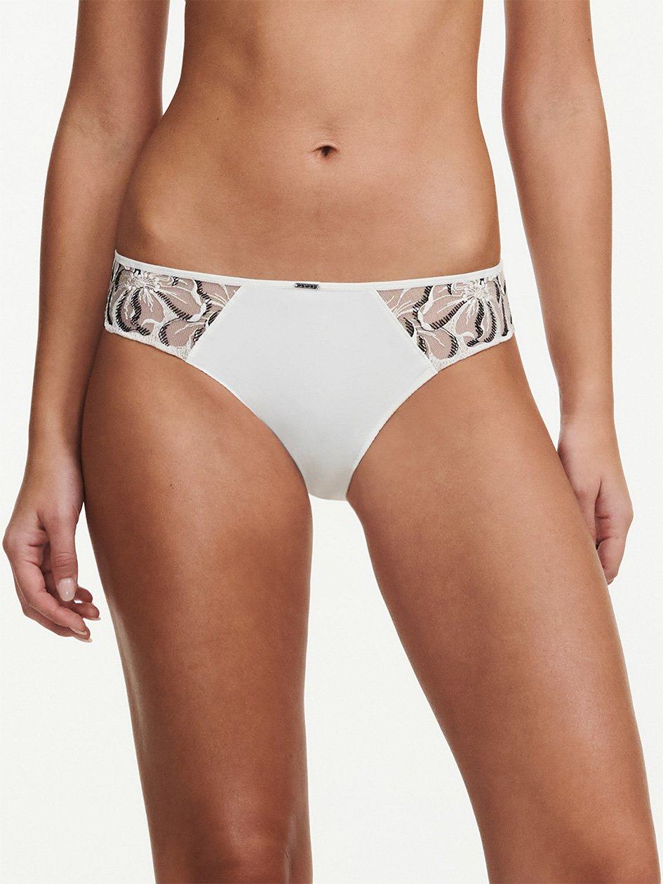 White Chocolate Chantelle Fleurs Women Bikini Bottoms | SCF4367KH