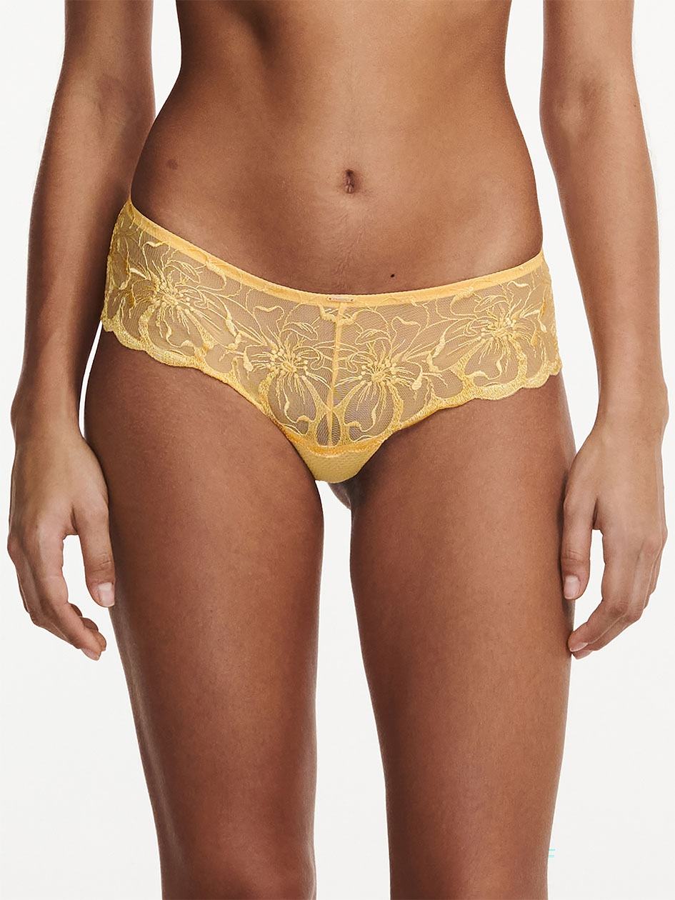 Yellow Chantelle Fleurs Women Hipster Panty | LAR876AL