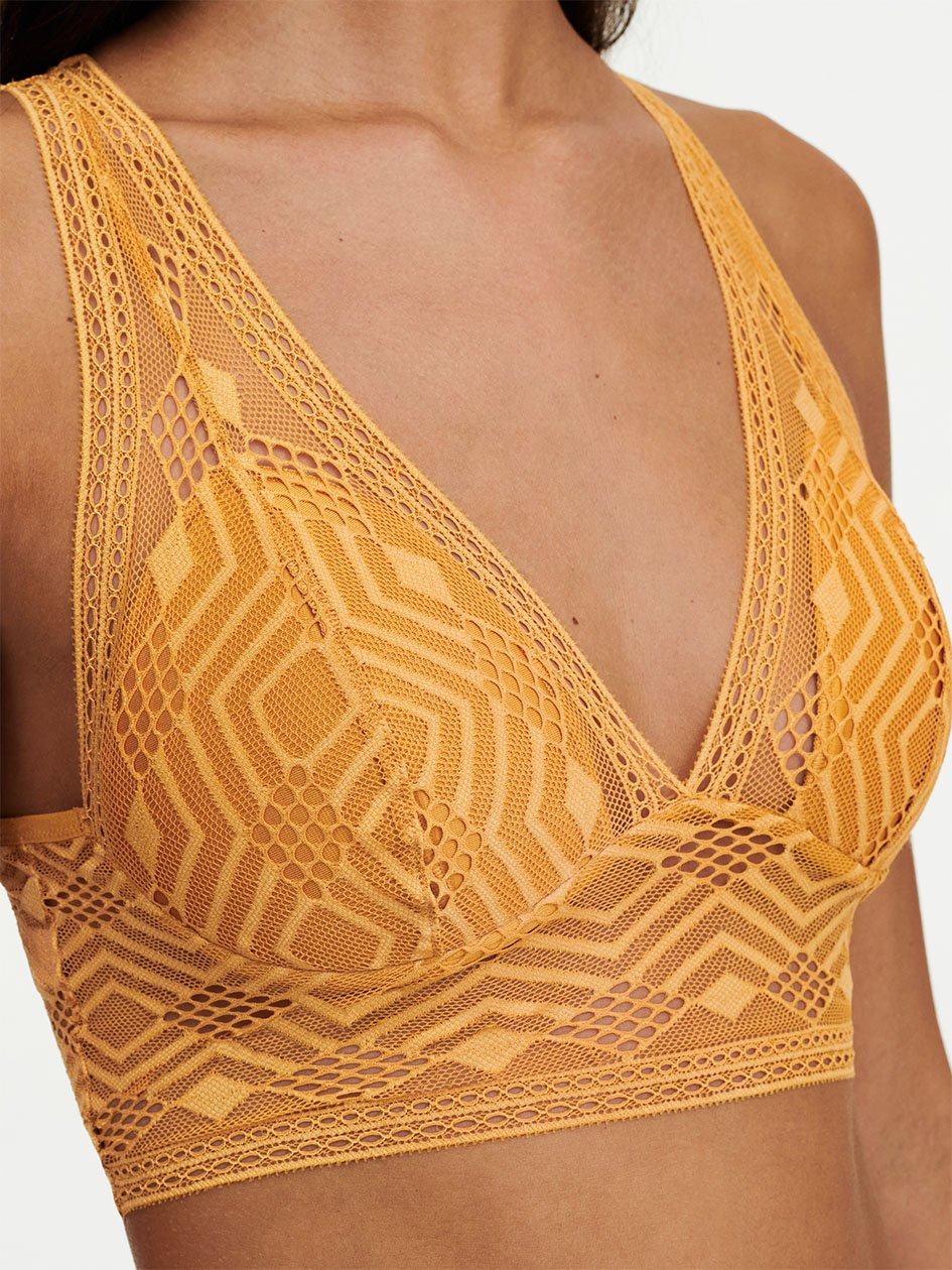 Yellow Chantelle Ondine Wireless Women Bras | CUF4113ZK